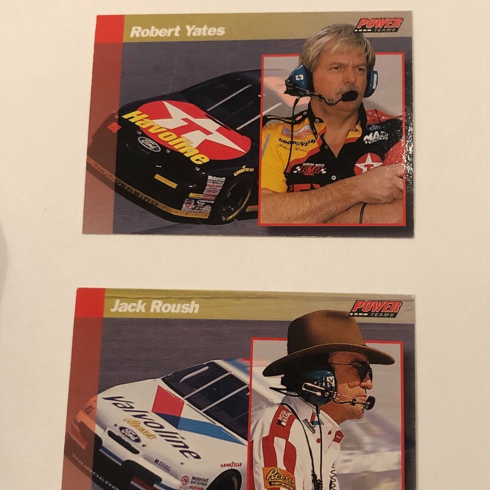 Two Power Teams Nascar Trading Cards